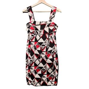 WEEKEND MAX MARA Multicolor Abstract Print Sleeveless Dress Size 4